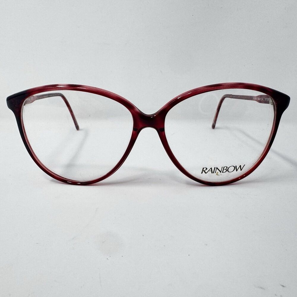 Vintage Rainbow Mod 15 331 Burgundy Eyeglass Frames 54-17-140 New